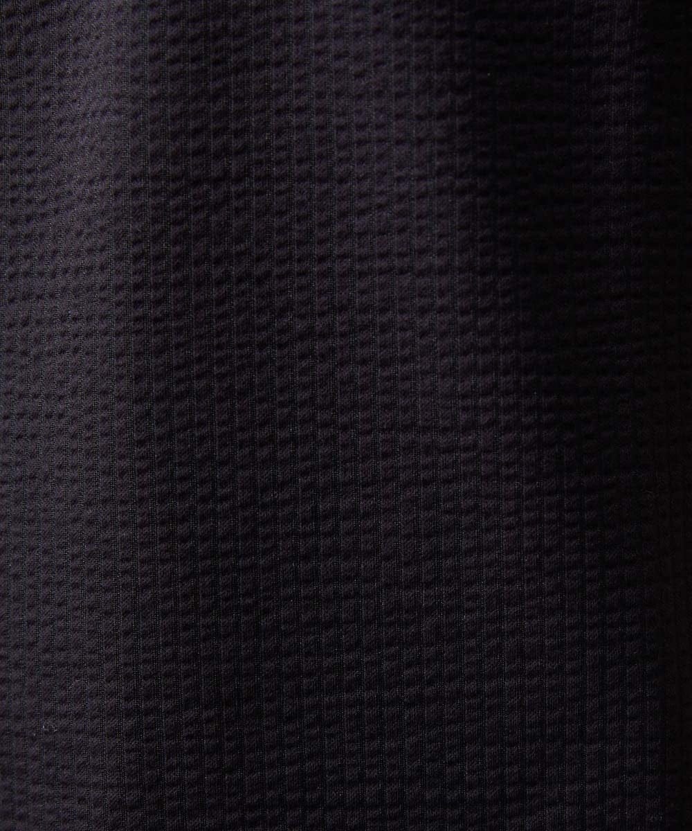 MNKHF74180 MICHEL KLEIN HOMME(ミッシェルクラン オム) サッカージャージ半袖ポロシャツ ブラック