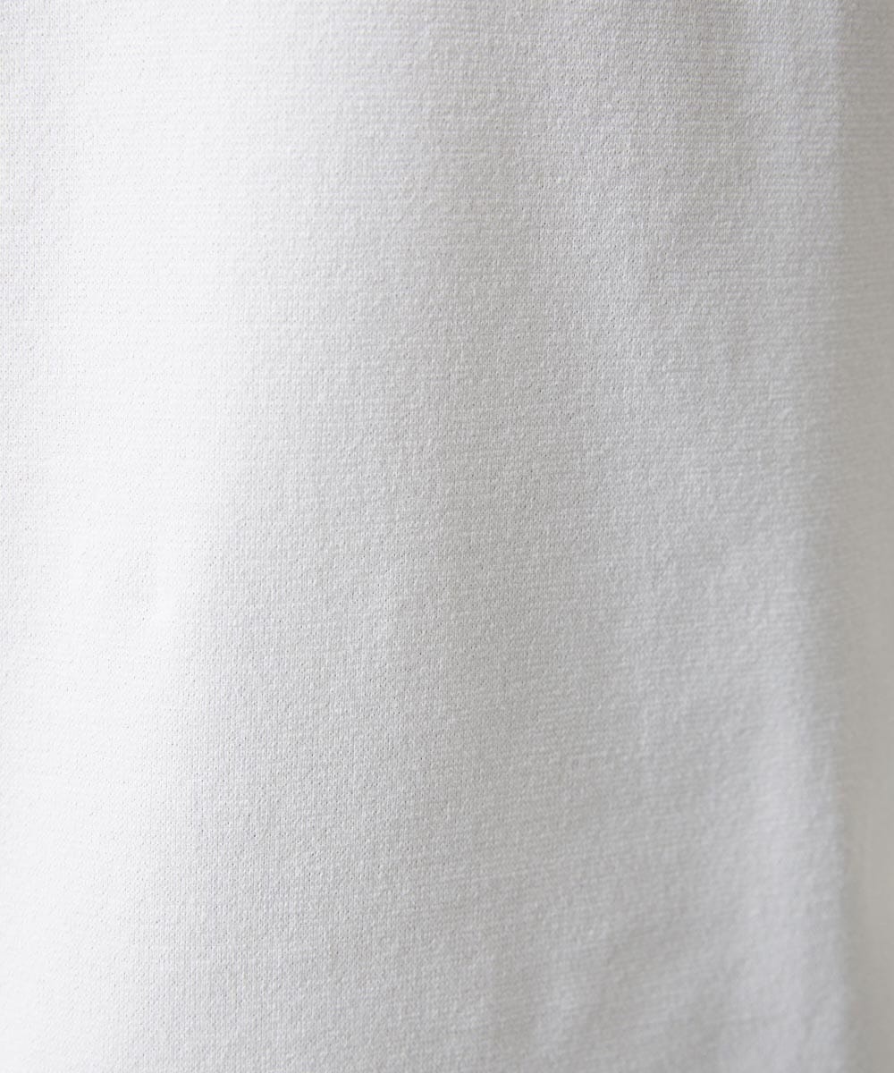 MNKHF75200 MICHEL KLEIN HOMME(ミッシェルクラン オム) モックネックハーフジップ半袖カットソー ホワイト