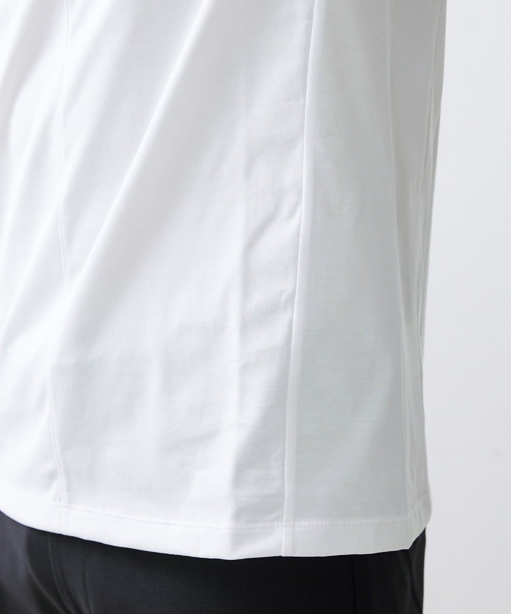 MNKHS18110 MICHEL KLEIN HOMME(ミッシェルクラン オム) 《日本製》BODY MAKE Vネックカットソー ホワイト