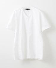 MNKHS18110 MICHEL KLEIN HOMME(ミッシェルクラン オム) 《日本製》BODY MAKE Vネックカットソー ホワイト