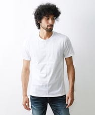 MNKHS19110 MICHEL KLEIN HOMME(ミッシェルクラン オム) 《日本製》BODY MAKE クルーネックカットソー ホワイト