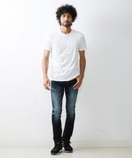 MNKHS19110 MICHEL KLEIN HOMME(ミッシェルクラン オム) 《日本製》BODY MAKE クルーネックカットソー ホワイト