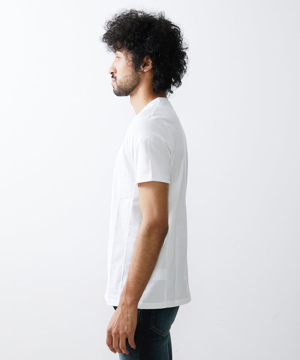 MNKHS19110 MICHEL KLEIN HOMME(ミッシェルクラン オム) 《日本製》BODY MAKE クルーネックカットソー ホワイト