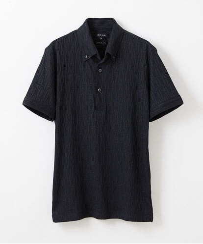 MNKHS26150 MICHEL KLEIN HOMME 《日本製》オリジナルボタニカル柄ポロシャツ