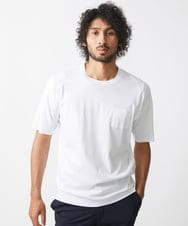 MNKHV61150 MICHEL KLEIN HOMME(ミッシェルクラン オム) クルーネックリブカットソー ホワイト