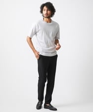 MNKHV61150 MICHEL KLEIN HOMME(ミッシェルクラン オム) クルーネックリブカットソー ライトグレー