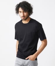 MNKHV61150 MICHEL KLEIN HOMME(ミッシェルクラン オム) クルーネックリブカットソー ブラック