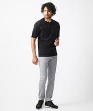MNKHV61150 MICHEL KLEIN HOMME(ミッシェルクラン オム) クルーネックリブカットソー ブラック