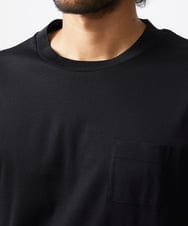 MNKHV61150 MICHEL KLEIN HOMME(ミッシェルクラン オム) クルーネックリブカットソー ブラック