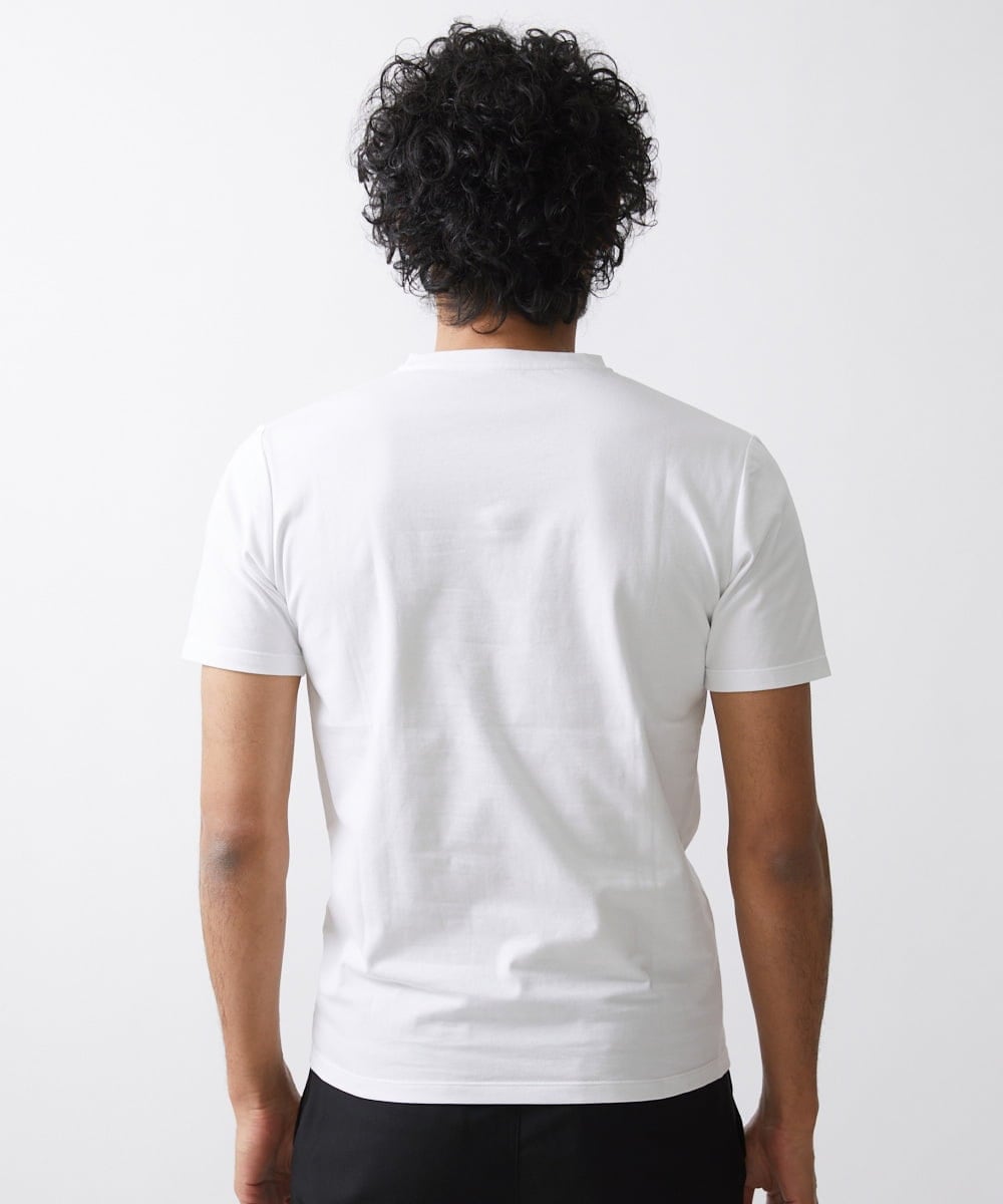 MNKHV64190 MICHEL KLEIN HOMME(ミッシェルクラン オム) ブランドロゴTシャツ ホワイト