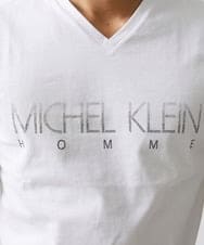 MNKHV64190 MICHEL KLEIN HOMME(ミッシェルクラン オム) ブランドロゴTシャツ 24SS ホワイト(90)