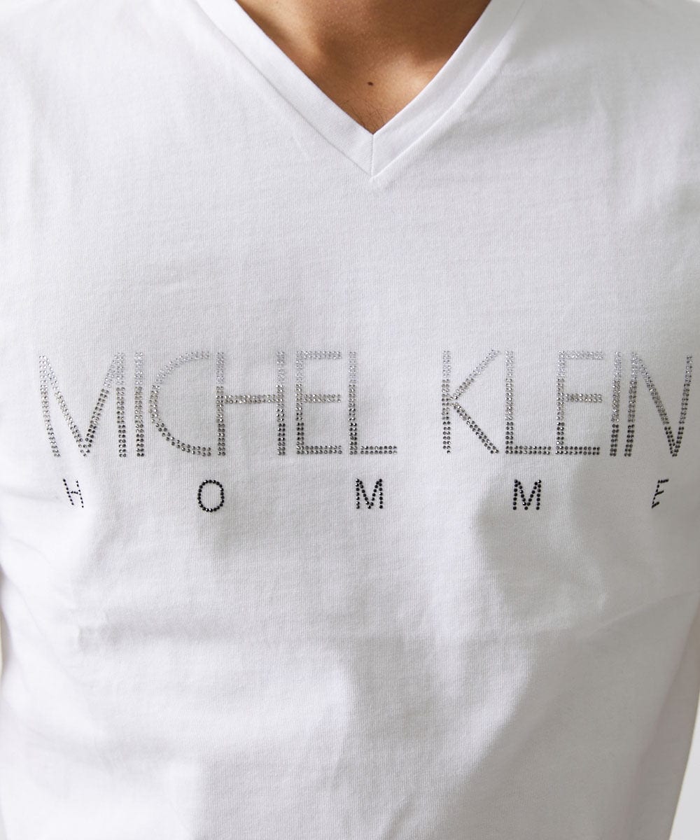 MNKHV64190 MICHEL KLEIN HOMME(ミッシェルクラン オム) ブランドロゴTシャツ ホワイト