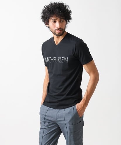 MNKHV64190 MICHEL KLEIN HOMME ブランドロゴTシャツ 24SS