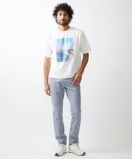 MNKHX63150 MICHEL KLEIN HOMME(ミッシェルクラン オム) プリント半袖カットソー ホワイト