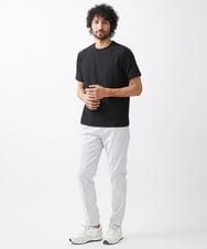 MNKHX64110 MICHEL KLEIN HOMME(ミッシェルクラン オム) ブロックジャガード半袖カットソー ブラック