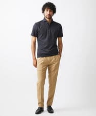MNKHX69160 MICHEL KLEIN HOMME(ミッシェルクラン オム) リンクス半袖ポロシャツ ダークグレー