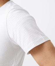 MNKHX71150 MICHEL KLEIN HOMME(ミッシェルクラン オム) 《日本製》立体柄半袖カットソー ライトグレー