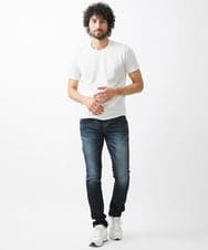 MNKHX72110 MICHEL KLEIN HOMME(ミッシェルクラン オム) 【2024年モデル】ダブルフェイスクルーネック半袖カットソー ホワイト