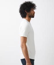 MNKHX72110 MICHEL KLEIN HOMME(ミッシェルクラン オム) 【2024年モデル】ダブルフェイスクルーネック半袖カットソー ホワイト