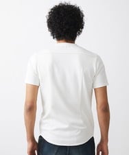 MNKHX72110 MICHEL KLEIN HOMME(ミッシェルクラン オム) 【2024年モデル】ダブルフェイスクルーネック半袖カットソー ホワイト