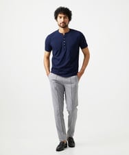 MNKIC62170 MICHEL KLEIN HOMME(ミッシェルクラン オム) ヘンリーネック半袖カットソー ネイビー