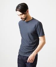 MNKID52180 MICHEL KLEIN HOMME(ミッシェルクラン オム) 《日本製》オリジナル総柄半袖カットソー ダークグレー