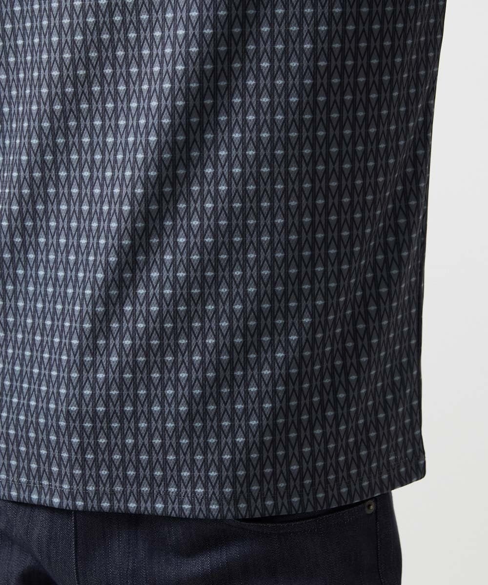 MNKID52180 MICHEL KLEIN HOMME(ミッシェルクラン オム) 《日本製》オリジナル総柄半袖カットソー ダークグレー