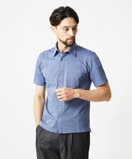 MNKIF01200 MICHEL KLEIN HOMME(ミッシェルクラン オム) クールマックス前空きポロシャツ ブルー