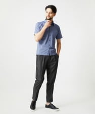 MNKIF01200 MICHEL KLEIN HOMME(ミッシェルクラン オム) クールマックス前空きポロシャツ ブルー