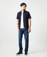 MNKIF01200 MICHEL KLEIN HOMME(ミッシェルクラン オム) クールマックス前空きポロシャツ ネイビー