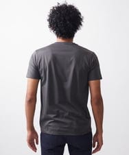 MNKIX58150 MICHEL KLEIN HOMME(ミッシェルクラン オム) 《日本製》ポケット付きクルーネック半袖カットソー ブラウン