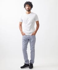 MNKIX58150 MICHEL KLEIN HOMME(ミッシェルクラン オム) 《日本製》ポケット付きクルーネック半袖カットソー ホワイト