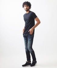 MNKIX58150 MICHEL KLEIN HOMME(ミッシェルクラン オム) 《日本製》ポケット付きクルーネック半袖カットソー ブラック