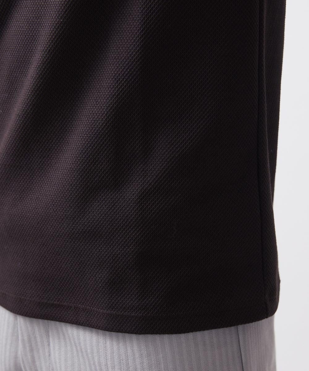 MNKIX59150 MICHEL KLEIN HOMME(ミッシェルクラン オム) 《日本製》ドライタッチVネック半袖カットソー ブラウン