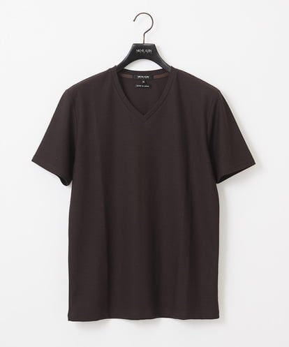 MNKIX59150 MICHEL KLEIN HOMME 《日本製》ドライタッチVネック半袖カットソー