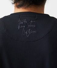 MNKJA51230 MICHEL KLEIN HOMME(ミッシェルクラン オム) マテリアルブロックVネックカットソー ブラック