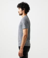 MNKJC50150 MICHEL KLEIN HOMME(ミッシェルクラン オム) 《日本製》レンガ柄Vネック半袖カットソー ダークグレー