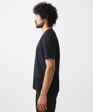 MNKJC63150 MICHEL KLEIN HOMME(ミッシェルクラン オム) 切り替えクルーネック半袖カットソー ブラック
