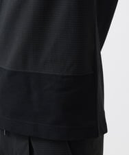 MNKJC63150 MICHEL KLEIN HOMME(ミッシェルクラン オム) 切り替えクルーネック半袖カットソー ブラック