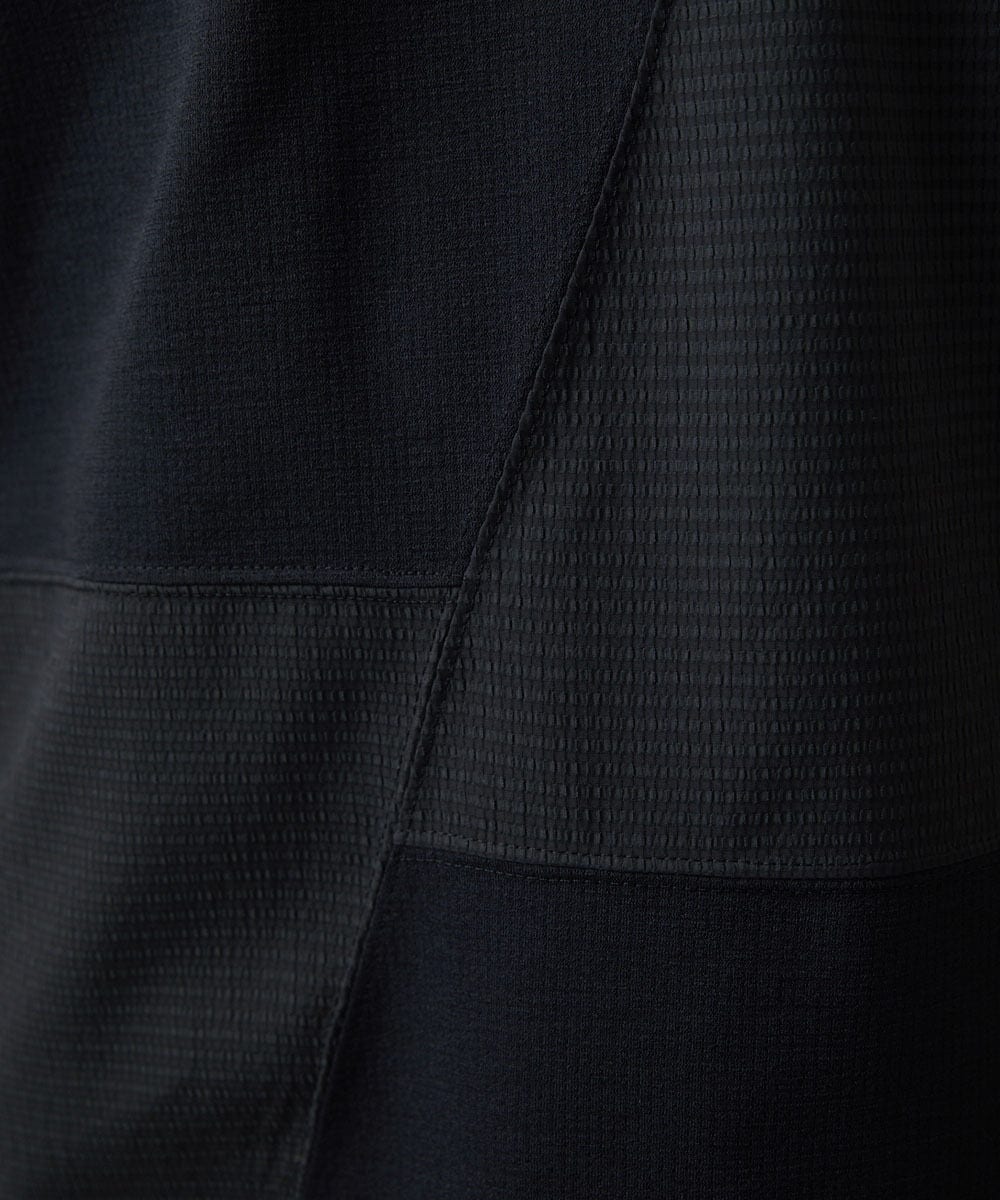 MNKJC63150 MICHEL KLEIN HOMME(ミッシェルクラン オム) 切り替えクルーネック半袖カットソー ブラック
