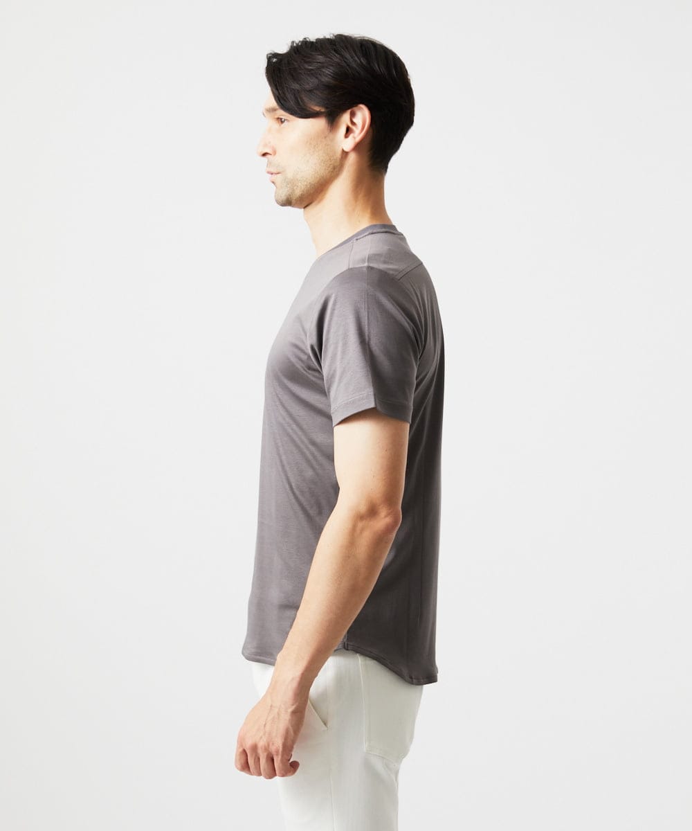 MNKJC72150 MICHEL KLEIN HOMME(ミッシェルクラン オム) クルーネック半袖カットソー グレー
