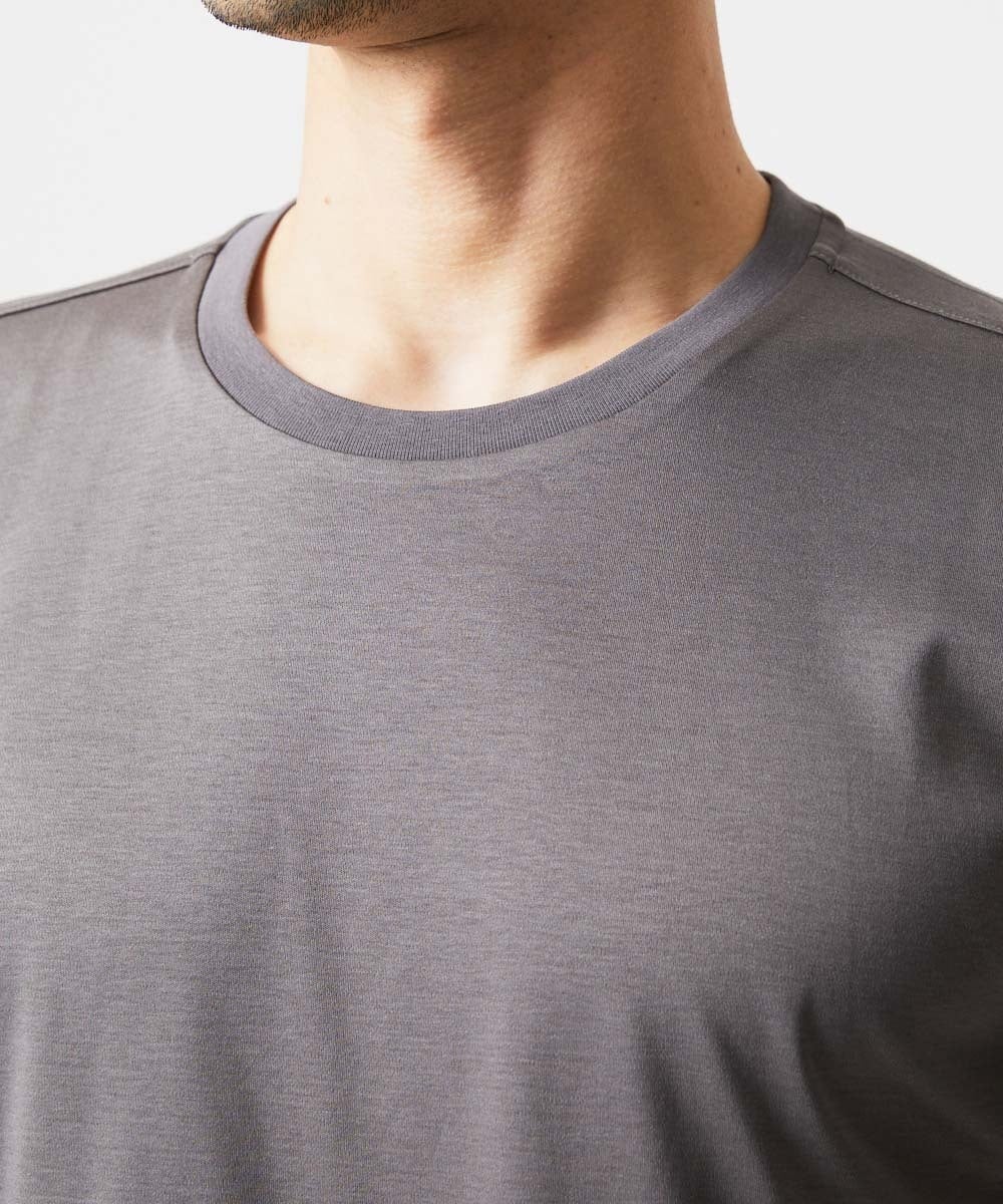 MNKJC72150 MICHEL KLEIN HOMME(ミッシェルクラン オム) クルーネック半袖カットソー グレー