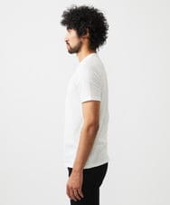 MNKJC73150 MICHEL KLEIN HOMME(ミッシェルクラン オム) 幾何学柄クルーネック半袖カットソー ホワイト