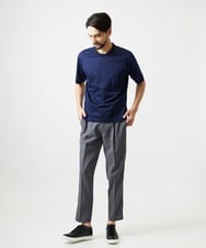 MNKJD63170 MICHEL KLEIN HOMME(ミッシェルクラン オム) 【セットアップ】ジャージークルーネック半袖カットソー ブルー
