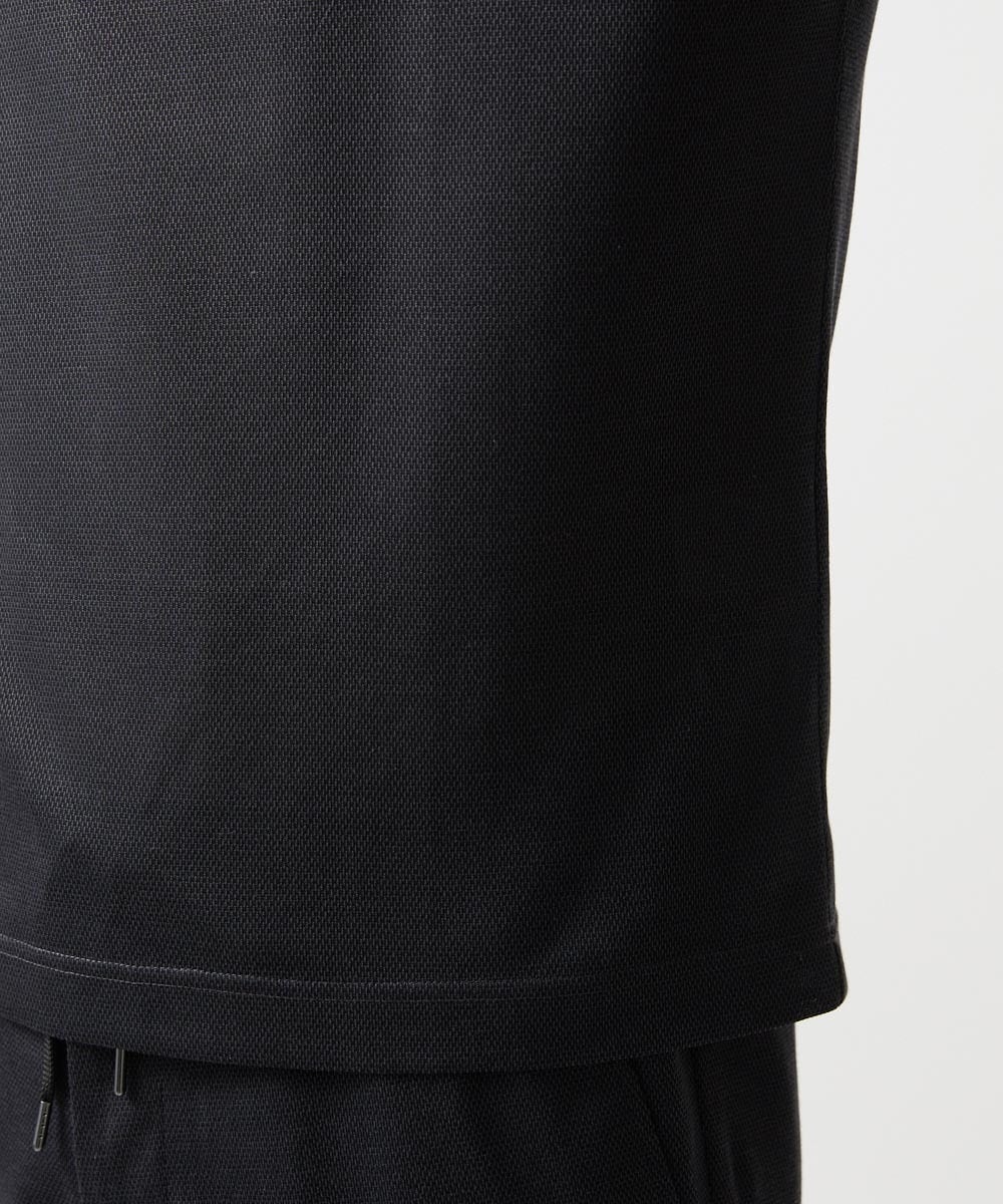 MNKJD63170 MICHEL KLEIN HOMME(ミッシェルクラン オム) 【セットアップ】ジャージークルーネック半袖カットソー ダークグレー