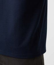 MNKJD71200 MICHEL KLEIN HOMME(ミッシェルクラン オム) 《日本製》ブロックヘンリーネック半袖カットソー ネイビー