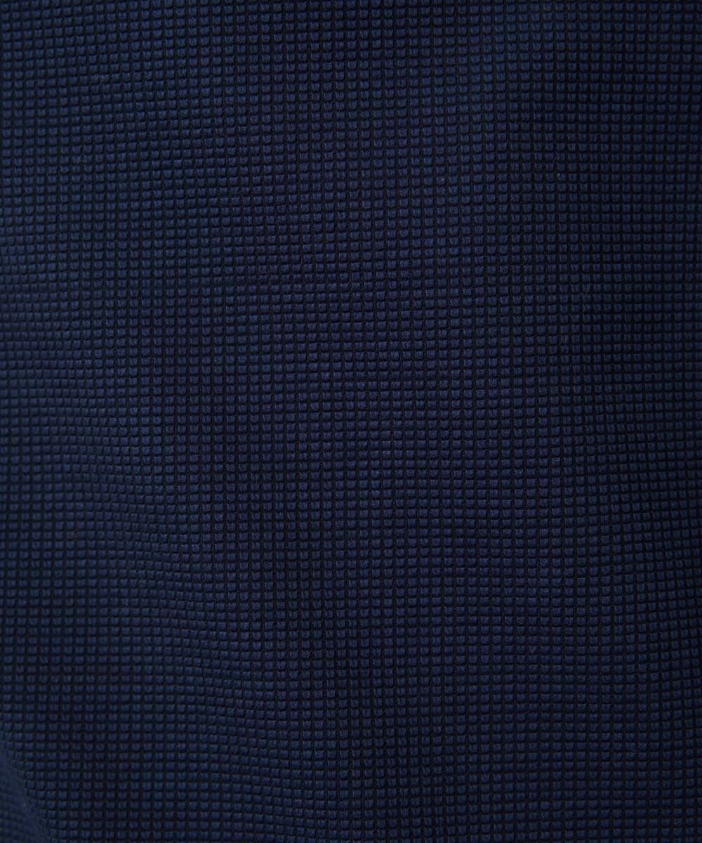 MNKJD71200 MICHEL KLEIN HOMME(ミッシェルクラン オム) 《日本製》ブロックヘンリーネック半袖カットソー ネイビー