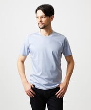 MNKJF65150 MICHEL KLEIN HOMME(ミッシェルクラン オム) クルーネック半袖カットソー ライトブルー