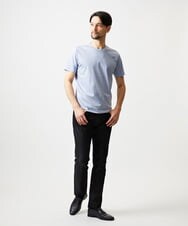 MNKJF65150 MICHEL KLEIN HOMME(ミッシェルクラン オム) クルーネック半袖カットソー ライトブルー
