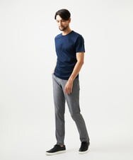 MNKJF65150 MICHEL KLEIN HOMME(ミッシェルクラン オム) クルーネック半袖カットソー ネイビー
